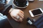 Silver Three-Layer Open Ring for Women – Vintage Stacked Fashion Ring