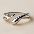 925 Sterling Silver Snake Open Ring – Gothic European Style Adjustable Ring for Men & Women