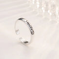 Vintage Smiling Face Silver Ring for Women – Korean Style Elegant Open Fashion Ring