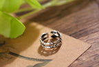 Vintage Fish Silver Open Ring for Women – Adjustable Resizable Nature-Inspired Ring