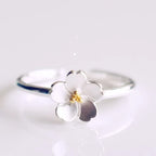 Gold & Silver Plated Flower Ring for Women – Adjustable Floral Fashion Ring