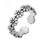925 Silver Vintage Flower Open Ring for Women – Wedding Engagement & Anniversary Gift Ring