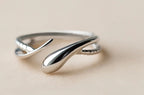 925 Sterling Silver Snake Open Ring – Gothic European Style Adjustable Ring for Men & Women