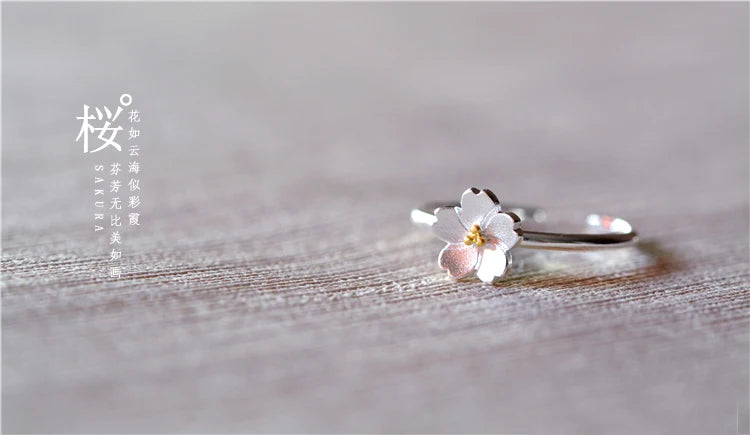 Gold & Silver Plated Flower Ring for Women – Adjustable Floral Fashion Ring