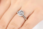 Circular Zircon Copper Open Ring for Women – Sparkling Adjustable Fashion Ring