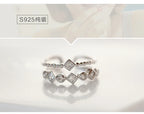 Silver & Rose Gold Open Adjustable Ring for Women – Classic Daily Wear Fashion Ring