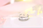 Silver & Rose Gold Open Adjustable Ring for Women – Classic Daily Wear Fashion Ring