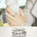 Silver & Rose Gold Open Adjustable Ring for Women – Classic Daily Wear Fashion Ring